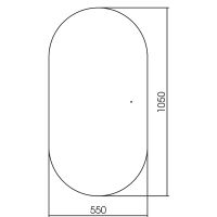 Зеркало Abber Kontur 55 с подсветкой Золото с бесконтактным выключателем и диммером арт-AG6304SCG — фото 3, Зеркала в ванную комнату