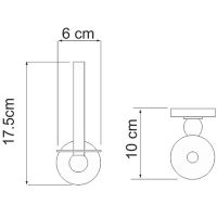 Товар: Держатель запасного рулона WasserKRAFT Diemel Хром арт-K-2297 - фото 4 Держатель запасного рулона WasserKRAFT Diemel Хром арт-K-2297 — фото 4, Держатели для запасных рулонов