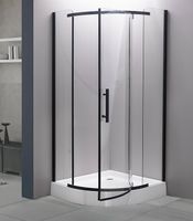 Душевой уголок Esbano ESD-7015B 90x90 профиль Черный матовый стекло прозрачное арт-ESUGD7015B — фото 3, Душевые уголки четверть круга