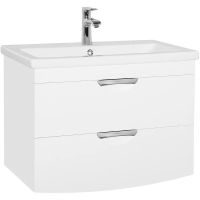 Тумба под раковину Style Line Жасмин 2 80 Люкс Plus подвесная Белый глянец арт-ЛС-000010037 — фото 1, Тумбы под раковину