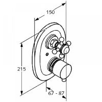 Товар: Смеситель для душа Kludi Adlon с термостатом Хром арт-517200520 - фото 4 Смеситель для душа Kludi Adlon с термостатом Хром арт-517200520 — фото 4, Смеситель для душа