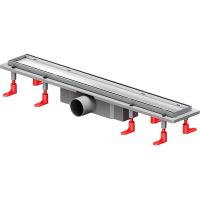 Душевой лоток AM.PM PrimeFlow 60 с решеткой Хром матовый / под плитку Tile арт-W02SC-U11-060-04SB — фото 1, Душевые лотки