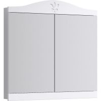 Зеркальный шкаф Aqwella Франческа 85 Белый арт-FR0408 — фото 1, Зеркальные шкафы в ванную