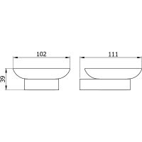 Мыльница Nofer Corinto Хром арт-16925.B — фото 2, Мыльницы