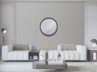 Обои Alessandro Allori Provasi Винил на флизелине (1,06*10) Серый, Геометрия/Ромб арт-2503-1 — фото 2, Обои для стен