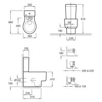 Унитаз Jacob Delafon Viragio с сиденьем Микролифт без бачка арт-4449K-00 — фото 4, Напольные унитазы