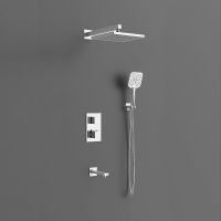 Душевая система Vincea Next с термостатом Хром арт-VSFW-1N3TCH — фото 2, Встраиваемые душевые комплекты