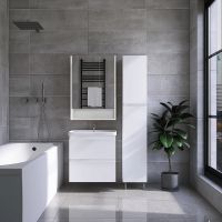 Шкаф пенал VIANT Мальта 30 Белый арт-VMAL300BEL-PEN — фото 5, Пеналы для ванной комнаты