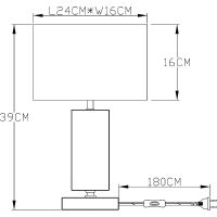 Настольная лампа Artelamp Clint Белая Хром Прозрачная арт-A4022LT-1CC — фото 5, Настольные лампы