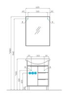 Товар: Зеркало Aquaton Рико 65 Белое арт-1A216402RI010 - фото 3 Зеркало Aquaton Рико 65 Белое арт-1A216402RI010 — фото 3, Зеркала в ванную комнату
