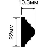 Молдинг HIWOOD 2000x22x10,3 мм арт-D22V1 — фото 2, Молдинги