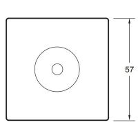 Декоративная заглушка Jacob Delafon Хром глянцевая арт-E14790-CP — фото 2, Комплектующие для душевого оборудования