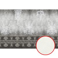 Фреска Ortograf Splendo 31700 Фактура флок FLK Флизелин (4*2,7) Серый, Вензель арт-31700 (флок FLK) — фото 1, Фрески