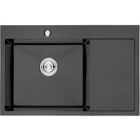 Кухонная мойка Aflorn Premium 78 Графит арт-AF97851F-L — фото 1, Кухонные мойки