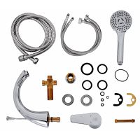 Смеситель на борт ванны Orange Otto Хром арт-M22-333cr — фото 11, Смесители на борт ванны