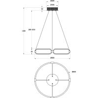 Подвесной светильник Maytoni Modern Chain Золото матовое арт-MOD017PL-L50MG — фото 7, Подвесные светильники