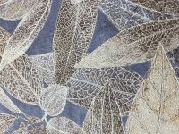 Обои RASCH Murano Винил на флизелине (1,06*10,05) Серый/Золото, Листья арт-645552 — фото 2, Обои для стен