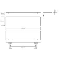Товар: Металлическая полка Bemeta Organic Хром арт-157102381 - фото 3 Металлическая полка Bemeta Organic Хром арт-157102381 — фото 3, Полки для ванной и душа