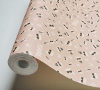 Обои AS Creation Karl Lagerfeld Винил на флизелине (0,53*10,05) Розовый, Надписи арт-37843-8 — фото 2, Обои для стен