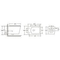 Унитаз Ceruttispa Maiella Aria PP подвесной с сиденьем Микролифт арт-CT10479 — фото 4, Подвесные унитазы