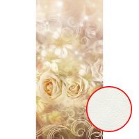 Фреска Ortograf Цветы 5375 Фактура флок FLK Флизелин (1,3*2,7) Бежевый/Розовый, Цветы арт-5375 (флок FLK) — фото 1, Фрески