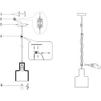 Товар: Подвесной светильник Maytoni Loft Broni Серый Черный арт-T439-PL-01-GR - фото 9 Подвесной светильник Maytoni Loft Broni Серый Черный арт-T439-PL-01-GR — фото 9, Подвесные светильники