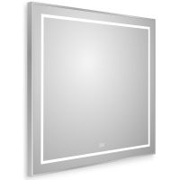 Зеркало BelBagno Kraft 80 с подсветкой Сатин с сенсорным выключателем и подогревом арт-SPC-KRAFT-800-800-LED-TCH-WARM — фото 1, Зеркала в ванную комнату