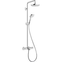 Товар: Душевая система Hansgrohe Croma Select S с термостатом Хром Белая арт-27351400 - фото 1 Душевая система Hansgrohe Croma Select S с термостатом Хром Белая арт-27351400 — фото 1, Душевые стойки