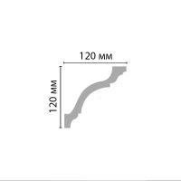 Карниз Decomaster 2400x120x120 мм арт-96670 — фото 2, Карнизы