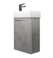 Тумба под раковину Creto Pollino 37 подвесная Beton арт-15-1418-1419B — фото 3, Тумбы под раковину