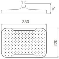 Верхний душ Splenka Хром арт-S451.54 — фото 3, Верхние души