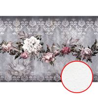 Фреска Ortograf Splendo 31737 Фактура бархат FX Флизелин (4*2,7) Серый/Зеленый, Цветы арт-31737 (бархат FX) — фото 1, Фрески