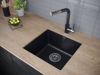 Кухонная мойка Paulmark Gera 50 Антрацит арт-PM104546-AN — фото 2, Кухонные мойки