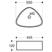 Раковина-чаша Orange 50 Белая глянцевая арт-B07-500W — фото 9, Раковины накладные