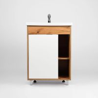 Товар: Тумба под раковину VIANT Бостон 70 Белая Дуб Вотан арт-VBOS70CO-T1ST - фото 3 Тумба под раковину VIANT Бостон 70 Белая Дуб Вотан арт-VBOS70CO-T1ST — фото 3, Тумбы под раковину