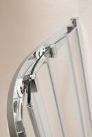 Душевой уголок Cezares Eco 120x90 профиль Хром стекло рифленое арт-ECO-O-RH-2-120/90-P-Cr — фото 8, Асимметричные душевые уголки