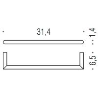Полотенцедержатель Colombo Design Mini Нержавеющая сталь арт-B4009.HPS1 — фото 2, Полотенцедержатели