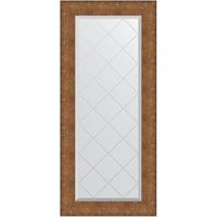 Зеркало Evoform Exclusive-G 127х57 с гравировкой в багетной раме - Медная кольчуга 88 мм арт-BY 4554 — фото 1, Зеркала в ванную комнату