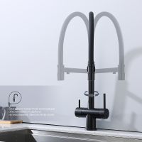 Смеситель для кухни Splenka Черный матовый арт-S70.63.06 — фото 6, Смесители для кухни