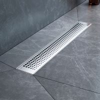 Душевой лоток AM.PM MasterFlow 50 с решеткой Хром матовый Cut Gradient арт-W01SC-P11-050-01SB — фото 4, Душевые лотки