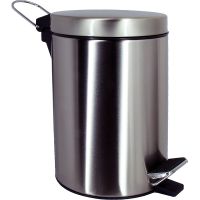Ведро для мусора WasserKRAFT Никель арт-K-633N — фото 1, Мусорные ведра