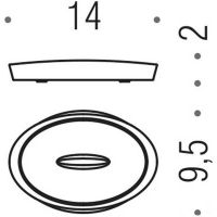 Мыльница Colombo Design Plus Zirconium арт-W4940.HPS1 — фото 3, Мыльницы