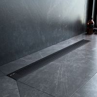 Душевой лоток AM.PM PrimeFlow 80 с Черной матовой решеткой Cut Gradient арт-W02SC-P11-080-01BM — фото 3, Душевые лотки