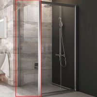 Душевая стенка Ravak Blix BLPS-80 профиль Сатин стекло Transparent арт-9BH40U00Z1 — фото 1, Боковые стенки