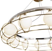 Подвесной светильник Maytoni Modern Carcass Белый Золото Хром арт-MOD312PL-12GCH — фото 2, Подвесные светильники