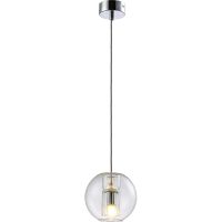 Подвесной светильник Crystal Lux Прозрачный Хром арт-BELEZA SP1 B CHROME — фото 2, Подвесные светильники