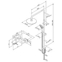 Душевая система AM.PM X-Joy Белый матовый арт-F43885A14 — фото 14, Душевые стойки