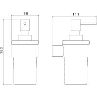 Товар: Дозатор для жидкого мыла Aquatek Лира Хром арт-AQ4405CR - фото 2 Дозатор для жидкого мыла Aquatek Лира Хром арт-AQ4405CR — фото 2, Дозаторы