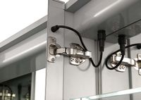 Зеркальный шкаф Aquatek 120 с подсветкой Хром арт-AQ7124-MLC — фото 5, Зеркальные шкафы в ванную