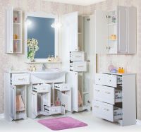 Товар: Подвесной шкаф Бриклаер Анна 32 L Белый глянцевый арт-4627125411526 - фото 3 Подвесной шкаф Бриклаер Анна 32 L Белый глянцевый арт-4627125411526 — фото 3, Шкафы для ванной